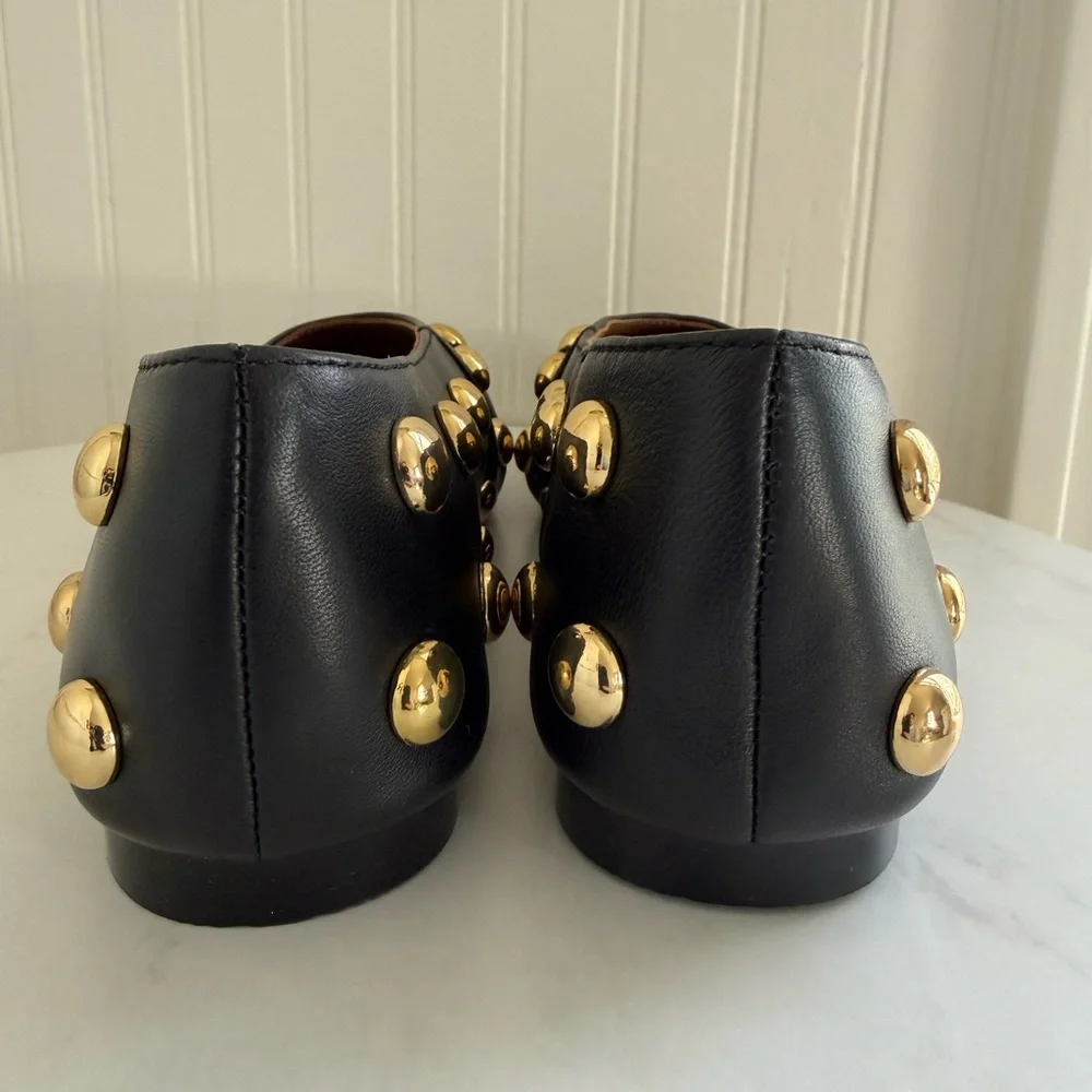 Madewell The Mylie Ballet Flat in Stud Embellished Leather NIB - Picture 6 of 10